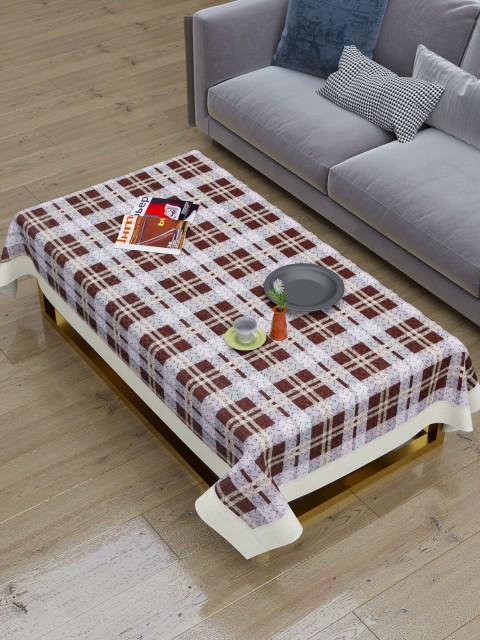 

Clasiko Brown & White Checked 2-Seater Rectangle Table Cover