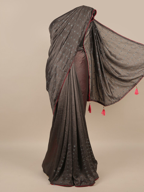

Pothys Grey Embellished Saree
