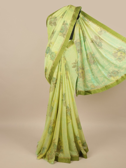 

Pothys Green Floral Saree