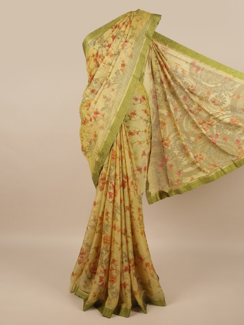 

Pothys Green Floral Saree