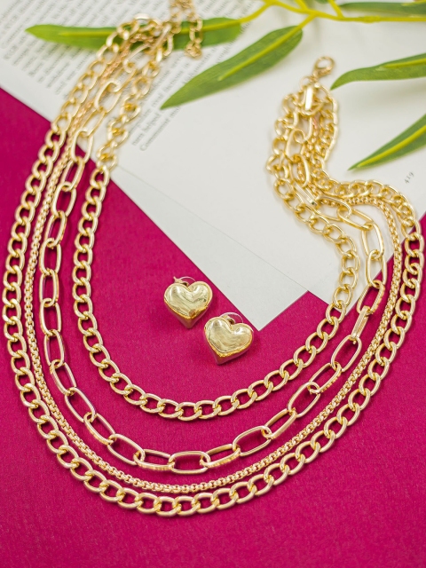 

Bellofox Gold-Plated Layered Jewellery Set