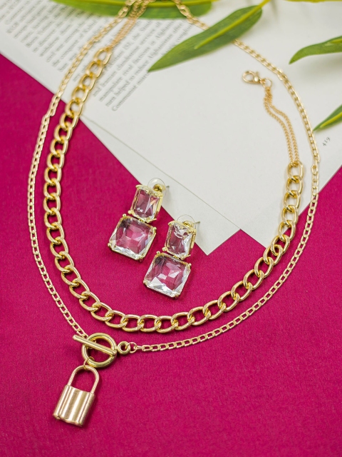 

Bellofox Women Gold Toned Jewellery Set