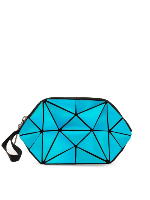 

NUFA Blue Geometric Structured Sling Bag
