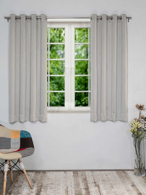 

SHIVANAA HOMES Assorted Set of 2 Black Out Window Curtain