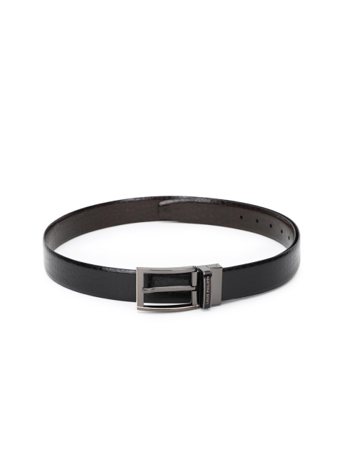 

Louis Philippe Men Black & Brown Textured Leather Reversible Formal Belt