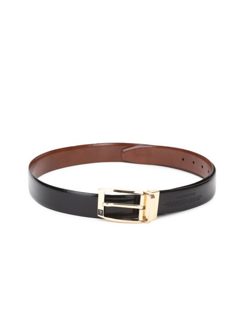 

Van Heusen Men Black Solid Leather Formal Belt