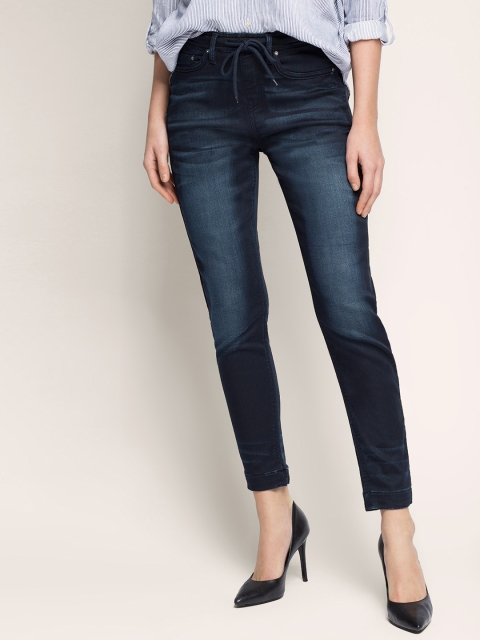 

ESPRIT Women Navy Blue Relaxed Fit Jeggings