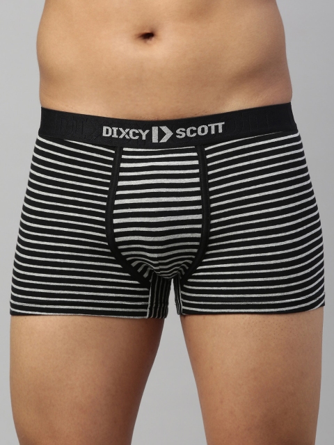 

DIXCY SCOTT MAXIMUS Men Black & White Striped Trunks MAXT-006-FLUX TRUNK-P1