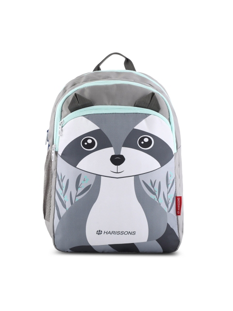 

Harissons Unisex Grey Graphic Printed Backpack