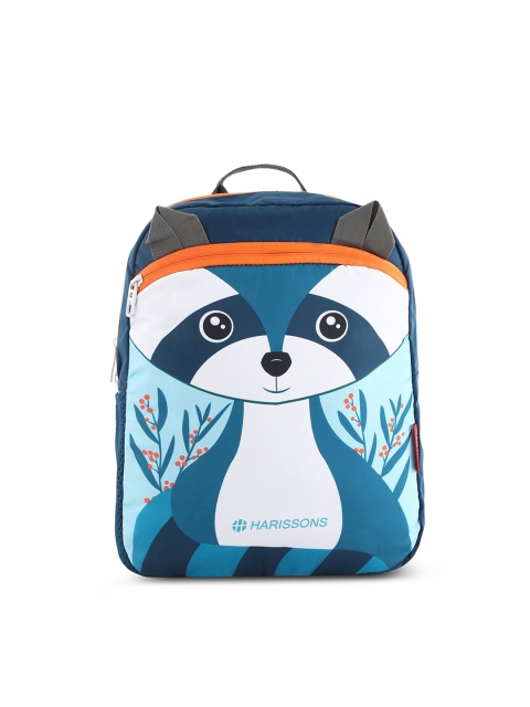 

Harissons Unisex Orange & Blue Graphic Backpack