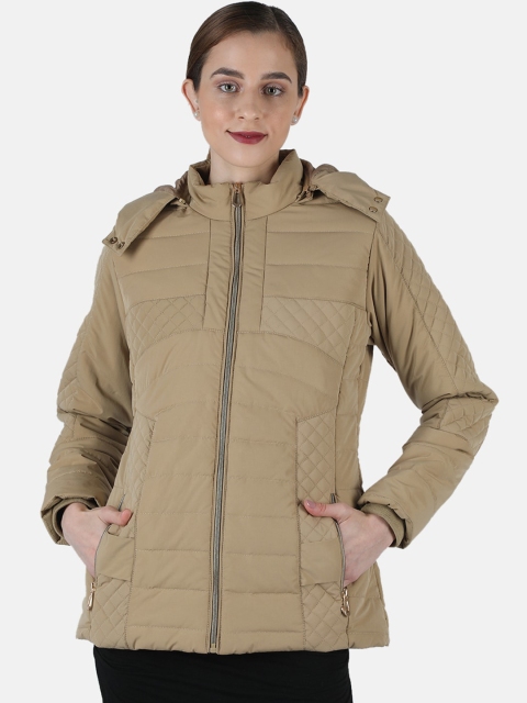 

Monte Carlo Women Beige Solid Padded Jacket