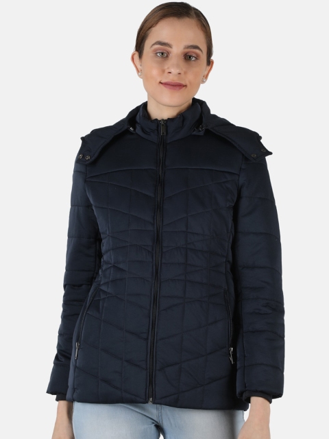 

Monte Carlo Women Navy Blue Solid Puffer Jacket