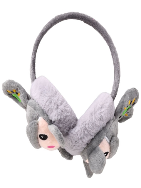 

Toonyport Unisex Kids Grey & Pink Fur Ear Muff