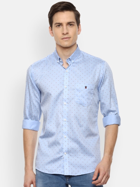 

Louis Philippe Sport Men Blue Slim Fit Printed Cotton Casual Shirt