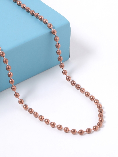 

VIRAASI Women Rose-Gold-Toned 3-in-1 Convertible Brass Chain