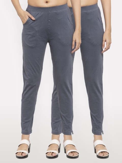 

NEUDIS Women Pack Of 2 Grey Slim Fit Jeggings