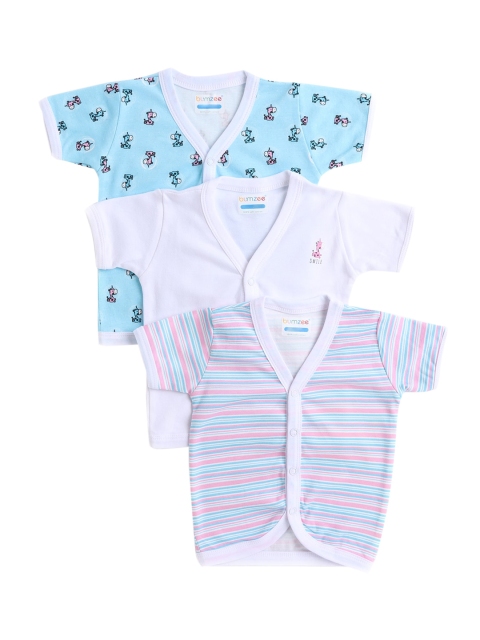 

Hopscotch Girls Pack Of 3 Cotton Front Open Jablas, Blue