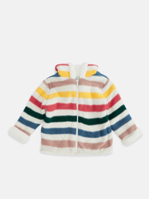 

Pantaloons Baby Girls Multicoloured Colourblocked Sweater Vest, Multi