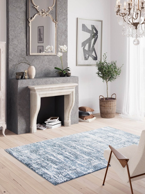 

DDecor Navy Blue Textured Carpet