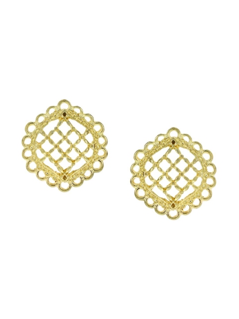 

OOMPH Gold-Toned Contemporary Studs Earrings
