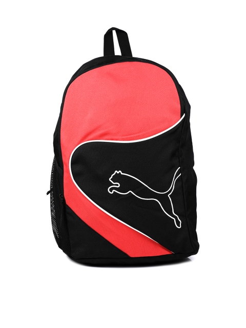 

Puma Unisex Red & Black Solid Backpack