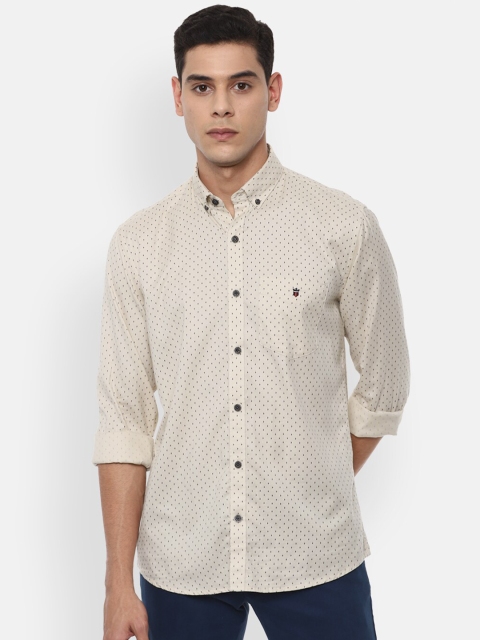 

Louis Philippe Sport Men Beige Slim Fit Printed Cotton Casual Shirt