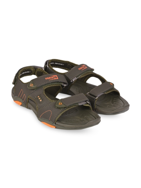 

Liberty Men Olive Solid Sports Sandals