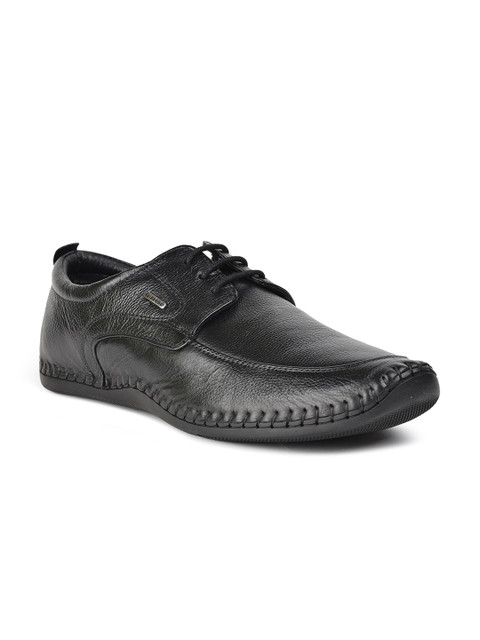 

Liberty Men Black Solid Leather Formal Derbys