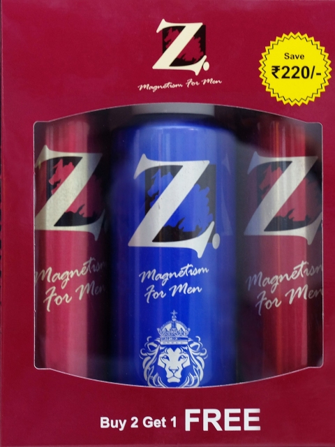 

Z. magnetism for men Men Z Deo Combo Of 3- 480 ml, Burgundy