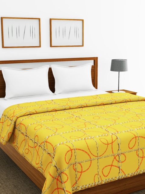 

BIANCA Yellow & Red AC Room 300 GSM Double Bed Comforter