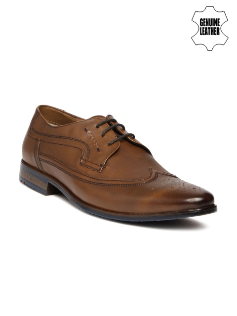 

Ruosh Work Men Brown Genuine Leather Semiformal Brogues