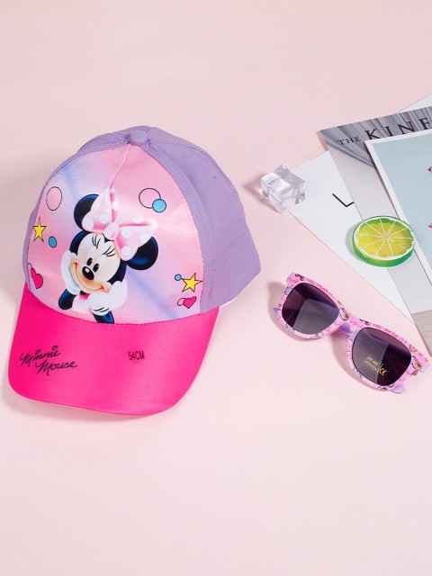 

Disney Girls Brown Lens & Pink Sunglasses Polarised and UV Protected Lens with Cap