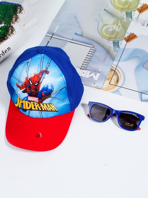 

Disney Boys Brown Lens & Red Sunglasses with Polarised and UV Protected Lens with Cap