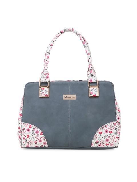 

SHINING STAR Women Grey Printed Handheld Bag