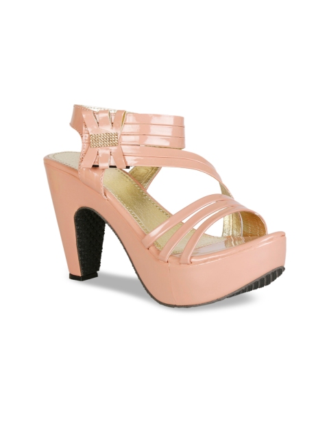 

Denill Peach-Coloured Platform Sandals