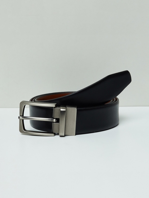

max Men Black & Brown Reversible Leather Belt