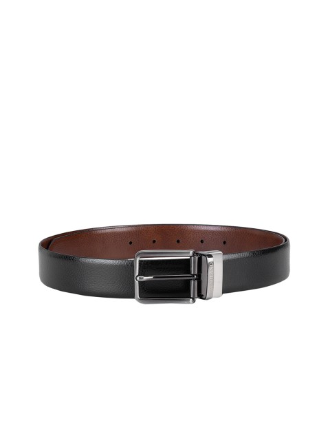 

Da Milano Men Black & Brown Reversible Leather Belt