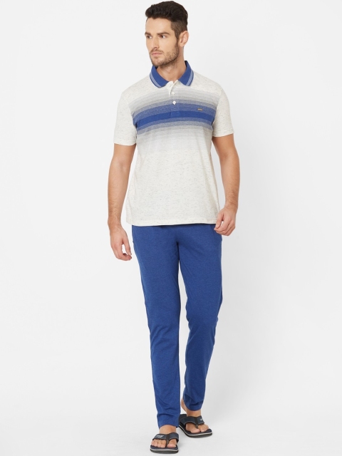 

Sweet Dreams Men Blue & Grey Colourblocked Night suit