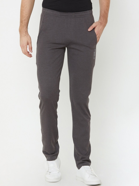 

Sweet Dreams Men Charcoal Melange Solid Mid Rise Lounge Pants