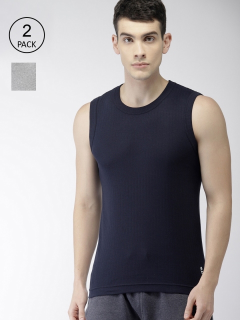 

Levis Men Pack Of 2 Cotton Innerwear Vests, Navy blue