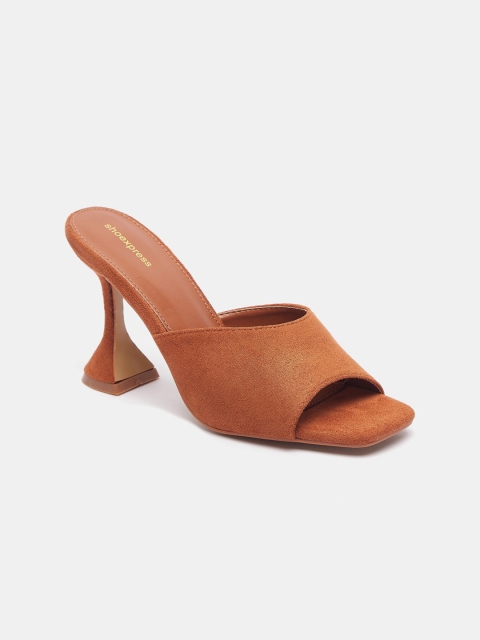 

shoexpress Women Brown Block Peep Toes