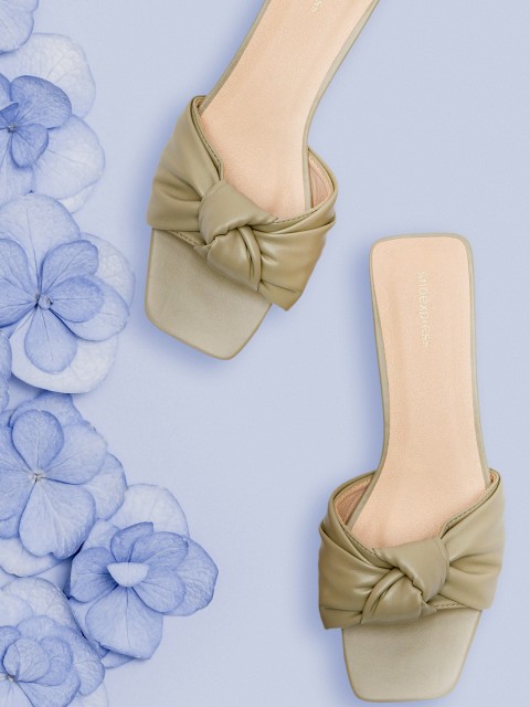 

shoexpress Green Block Sandals
