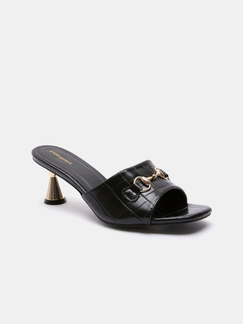

shoexpress Black Textured Block Heels