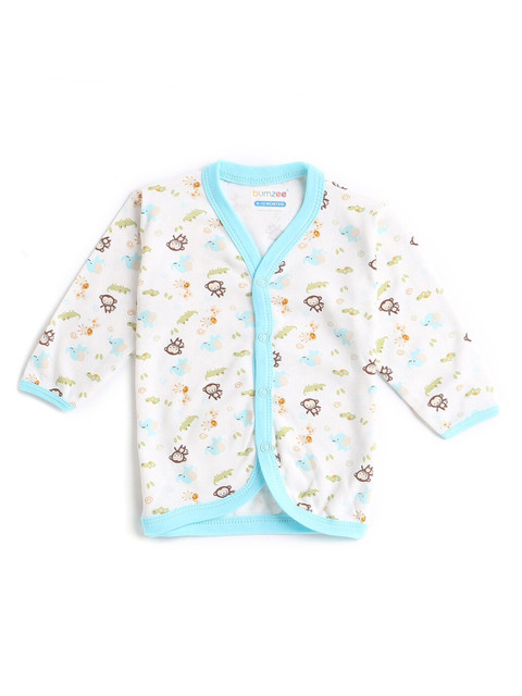 

Hopscotch Kids Blue Pack of 3 Printed Cotton Jhablas