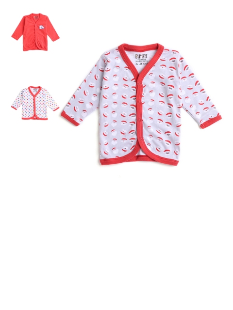 

Hopscotch Boys Red Pack of 3 Printed Cotton Jhablas