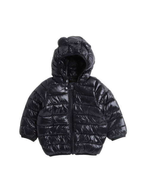 

Hopscotch Boys Black Longline Puffer Jacket