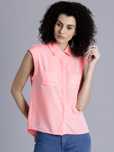 

Kook N Keech Women Pink Solid Casual Shirt