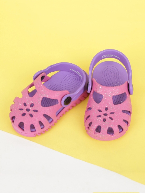 

max Girls Pink & Purple Rubber Clogs