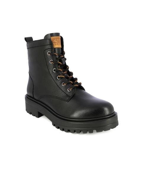 

Alberto Torresi Women Black Leather Flat Boots