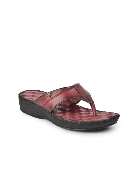 

Liberty Women Red Textured Comfort Sandals